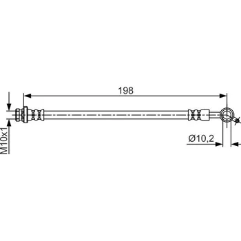 Brzdová hadice Brzdová hadice BOSCH 1 987 481 712