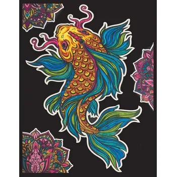 omalovánky Omalovánky Colorvelvet Sametový obrázek Koi kapr