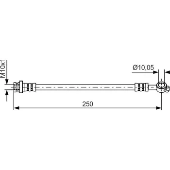 Brzdová hadice Brzdová hadice BOSCH 1 987 481 435