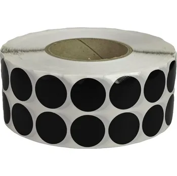 Lepicí páska TLP fixační kolečko černé, průměr 30 mm, 3000ks na roli
