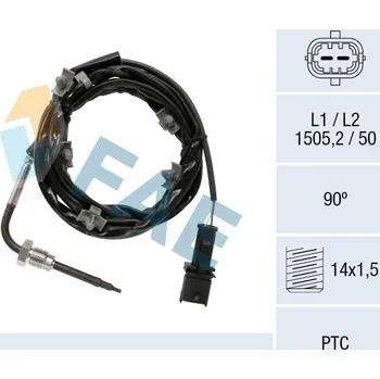 Čidlo automobilu Čidlo, teplota výfukových plynů FAE 68088