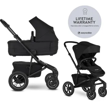 Kočárek EASYWALKER kočárek kombinovaný Jimmey 2v1 Pepper Black LITE AIR