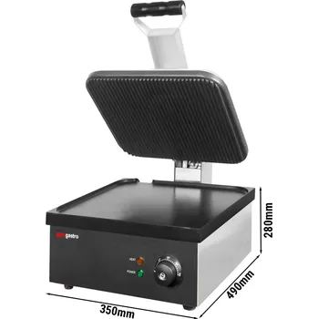 Kuchyňský gril G.Gastro Kontaktní gril - hladký + drážkovaný | Stolní gril | Multigril | Elektrický gril