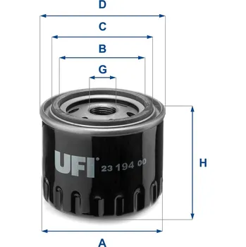 Olejový filtr Olejový filtr UFI 23.194.00