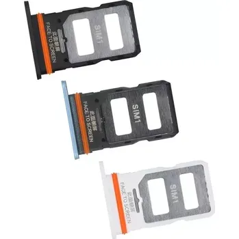 Držák (šuplík) SIM Xiaomi Redmi NOTE 12 PRO silver / white