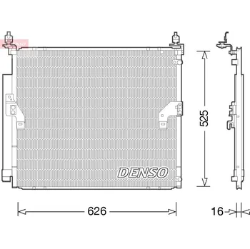 Výparník klimatizace Kondenzátor, klimatizace DENSO DCN50034