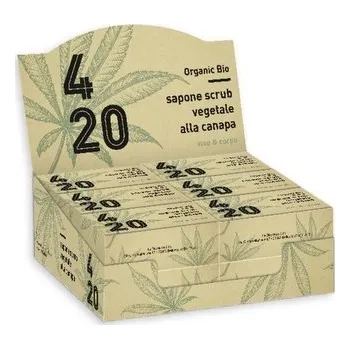 Tělový peeling Papírový stojan s čistícími mýdly 200 g Canapa Scrub