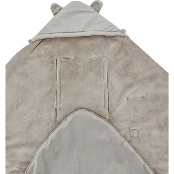 Eko Fusak do autosedačky velvet Light beige