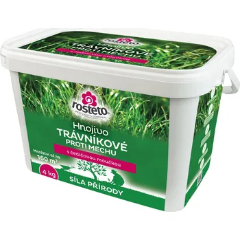 Hnojivo Hnojivo Rosteto s čedičovou moučkou trávníkové proti mechu 4 kg, Hnojiva