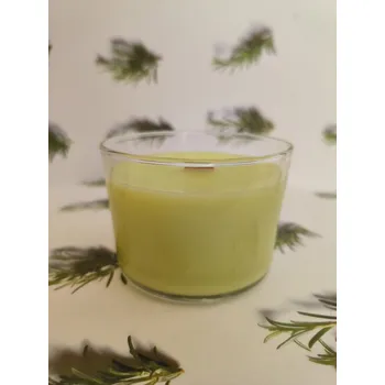 Svíčka Fajnpocit Sojová svíčka s dřevěným knotem vůně rozmarýnu