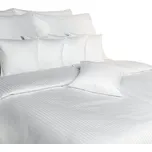 Povlečení atlas grádl Polycotton 140x200,70x90 cm bílý pruh