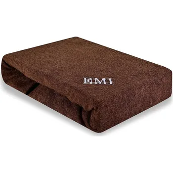 Bytový textil Plachta ložní hnědá froté EMI: Prostěradlo 180x200