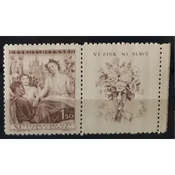Poštovní známka Známka s kupóny ČSR, 1,50 Kčs, Pof.467**