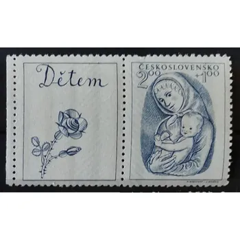 Sběratelství Známka s kupóny ČSR, 2+1 Kčs, Pof.495**