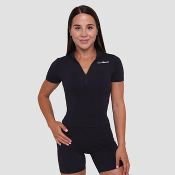 Dámské triko Cropped Ignite Black - GymBeam Velikost: XXL, Barva: černá