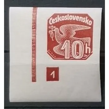 Sběratelství Známky s deskovým číslem ČSR, 10h, Pof.NV18 **