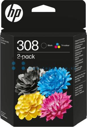 HP 308 + HP 308, HP 6L6S6UE, 2-Pack originální