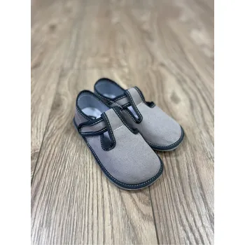 Dívčí bačkory Barefoot bačkory 395 Grey, EF barefoot Velikost: 30