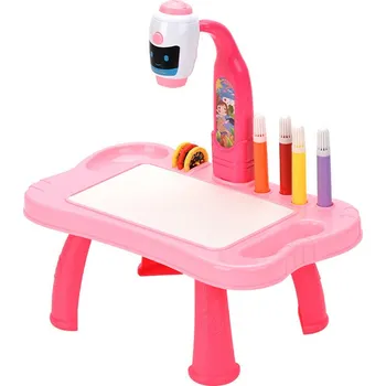 Hračka pro nejmenší Mamido Projektor na kreslení s příslušenstvím růžový