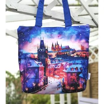 Taška přes rameno ZASNĚŽENÁ PRAHA 1