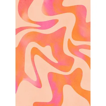 Plakát Plakát, Obraz - Abstract Wave - Peach Fuzz, Baroo Bloom