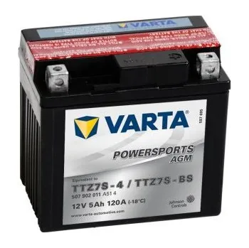 Autobaterie Motobaterie VARTA Funstart (Powersports AGM) 12V, 5Ah, 120A, YTZ7S-BS / TTZ7S-BS, pravá