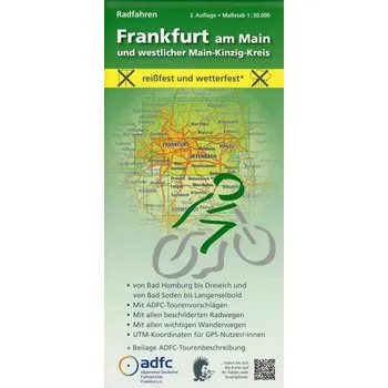 Frankfurt am Main und westlicher Main-Kinzig-Kreis. Radfahren 1 : 30 000