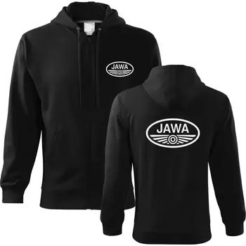 Pánská mikina Mikina JAWA 2MZ - černá / M / bílá