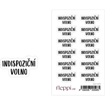 samolepka Fleppi Samolepky Indispoziční volno