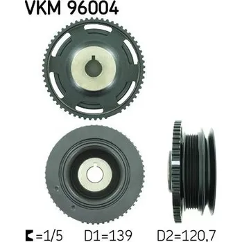 Řemenice, klikový hřídel SKF VKM 96004