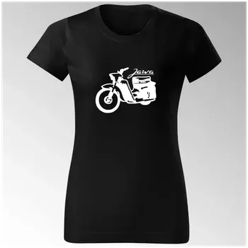 Dámské tričko Dámské tričko JAWA pionýr 11TD - černá / XXL