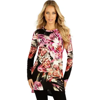 Dámské šaty SLEVA-Dámská elastická tunika LITEX s dlouhým rukávem S