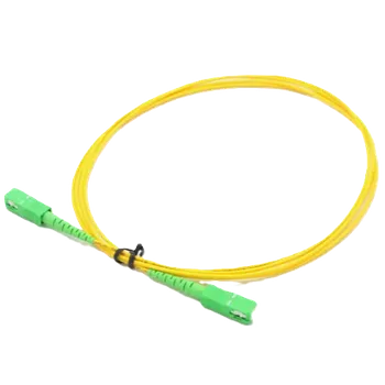 Síťový kabel SC/A-SC/A-1-S657SL Optický propojovací kabel SC/APC-SC/APC simplex SM 9/125um, G.657A.1, 3mm, žlutý, 1m