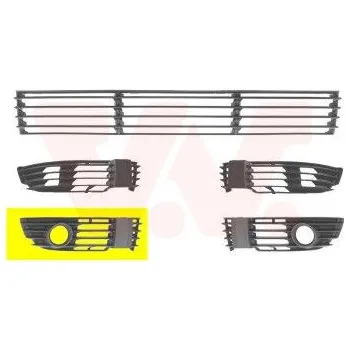 Nárazník Větrací mřížka, nárazník VAN WEZEL 5837594