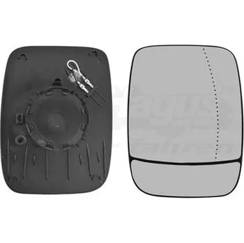 Autosklo Sklo do zrcátka, vnější zrcátko VAN WEZEL 3891838