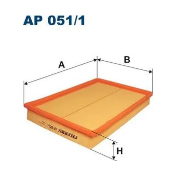 Vzduchový filtr Vzduchový filtr FILTRON AP 051/1