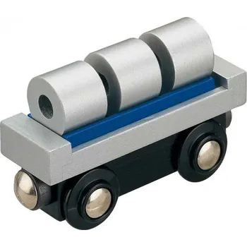 Vláček a vláčkodráha Maxim Dřevěný vagón s cívkami