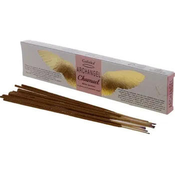Vonná tyčinka Vonné tyčinky Goloka - Archanděl Chamuel (Archanděl lásky a vztahů, naděje, důvěry a radosti, pomáhá léčit deprese a smutek, přináší vnitřní klid.)