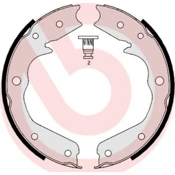 Brzdová čelist Sada brzdových čelistí, parkovací brzda BREMBO S 59 527