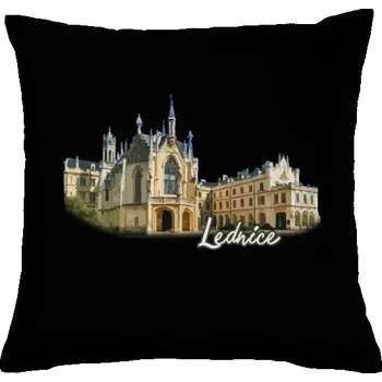 Pánská móda Polštář bavlněný s potiskem Lednice