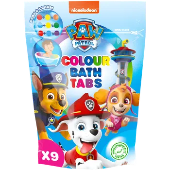 Koupelová pěna Nickelodeon Barvičky do koupele v kapslích Tlapková patrola 9 ks