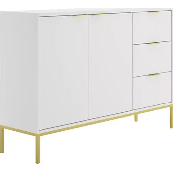 Komoda Komoda Austin150 cm bílá/zlatá