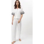 Luisa Moretti Dámské bambusové pyžamo SILVIA Barva: Krémová, Velikost: XL
