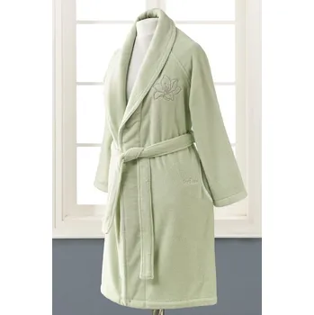 Dámský župan Soft Cotton Dámský krátký župan LILIUM Barva: Pistáciová, Velikost: M