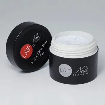 Umělé nehty Laif Stavební kamuflážní Glitter Milky UV/LED gel 30ml