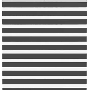 vidaXL Zebra roleta černá 150x100 cm šířka látky 145,9 cm polyester