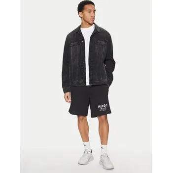 Pánské kraťasy HUGO Sportovní kraťasy Nomario 50510728 Černá Regular Fit S