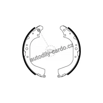 Brzdová čelist Sada brzdových čelistí TRW GS8592 - NISSAN