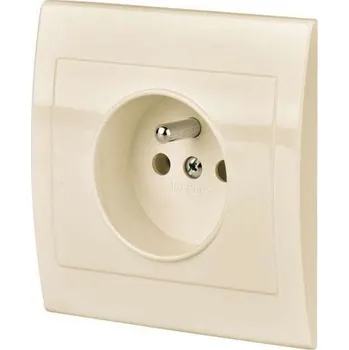 Elektrická zásuvka Zásuvka 230V/16A pod omítku PRAKTIK 4FN 150 65.915 slonová kost