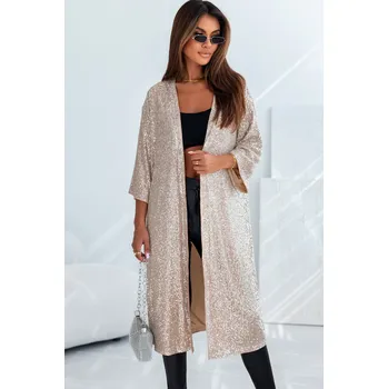 Dámské sako OMG Dámské kimono Ydewain meruňková L